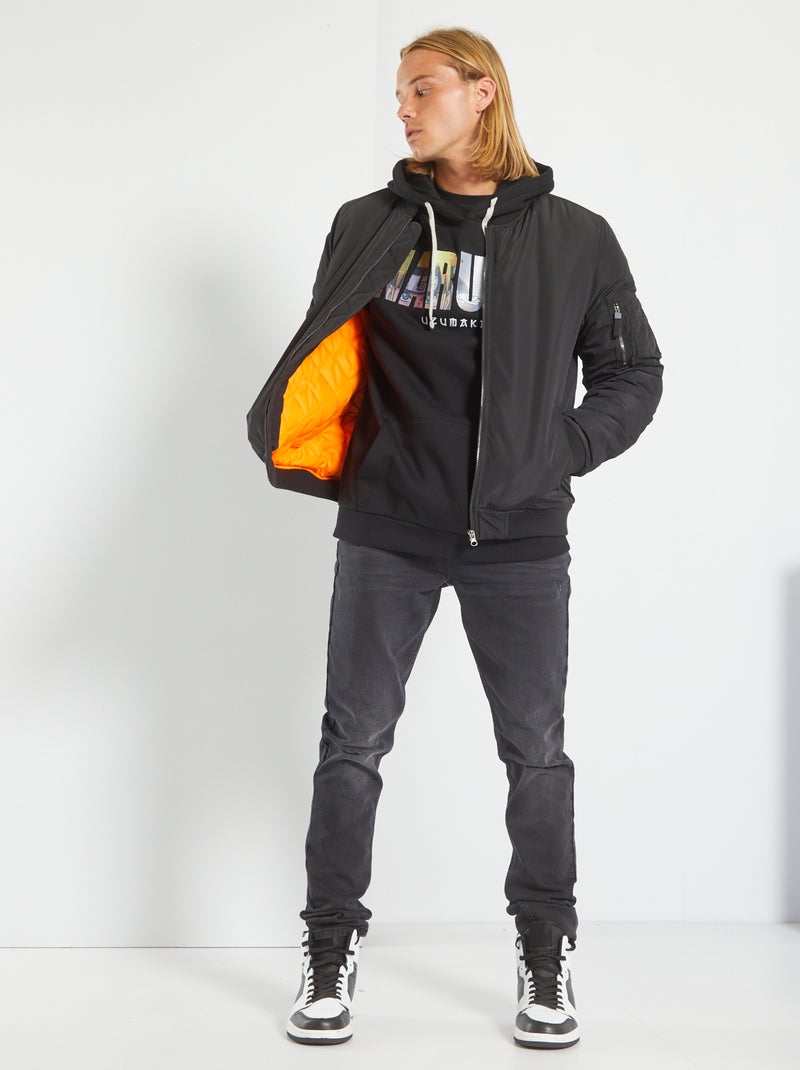 Cazadora bomber Negro - Kiabi