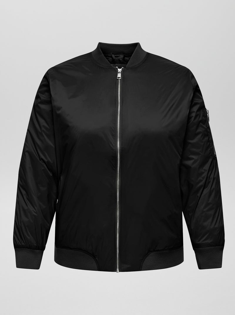 Cazadora bomber 'Only Carmakoma' negro - Kiabi