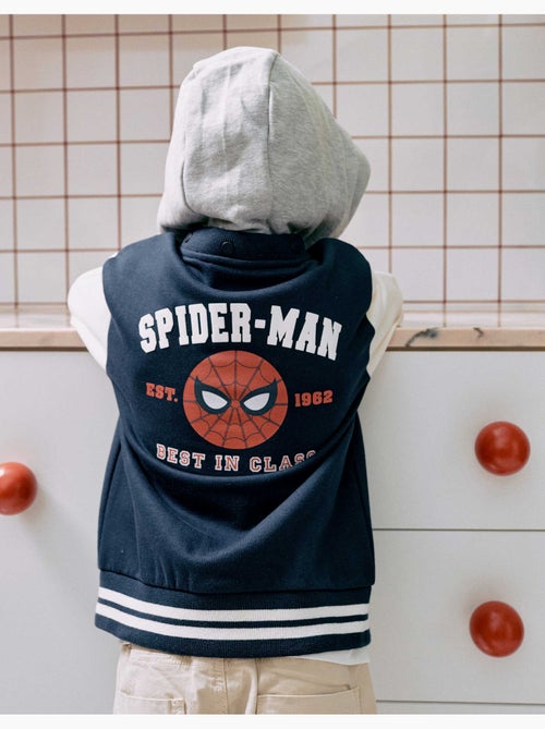 Cazadora bomber perchada con capucha spider-man - Kiabi