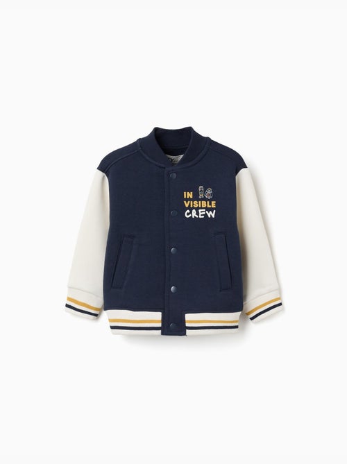 Cazadora bomber perchada con estampado - Kiabi Cazadora bomber perchada con estampado - Kiabi