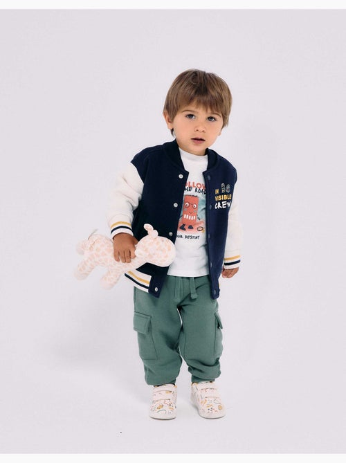 Cazadora bomber perchada con estampado - Kiabi Cazadora bomber perchada con estampado - Kiabi