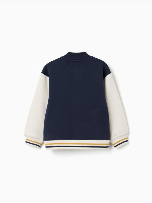 Cazadora bomber perchada con estampado - Kiabi