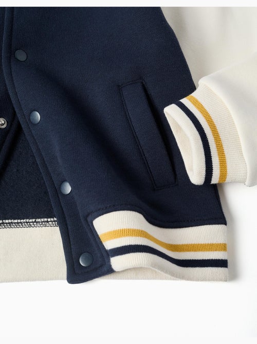 Cazadora bomber perchada con estampado - Kiabi