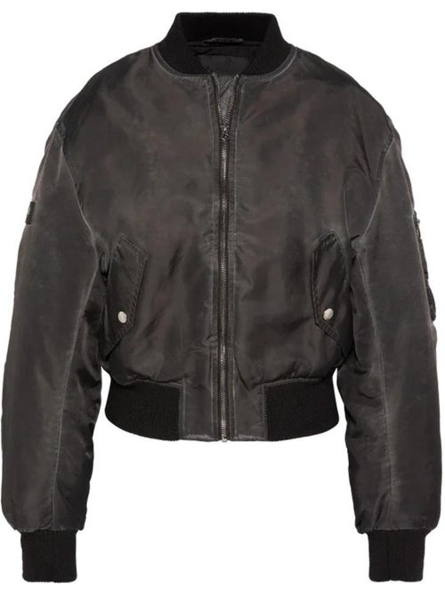 Cazadora bomber schott oversize para mujer - Kiabi Cazadora bomber schott oversize para mujer - Kiabi