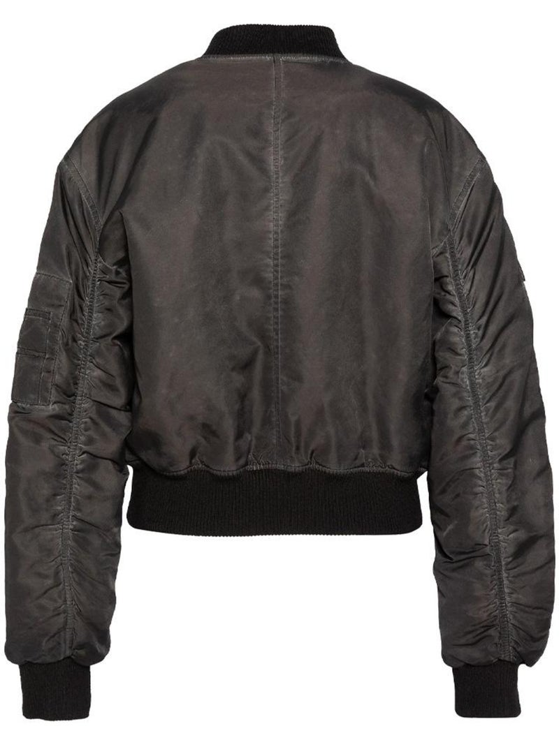 Cazadora bomber schott oversize para mujer Negro - Kiabi