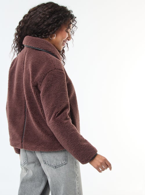 Cazadora cálida efecto borreguito - Kiabi