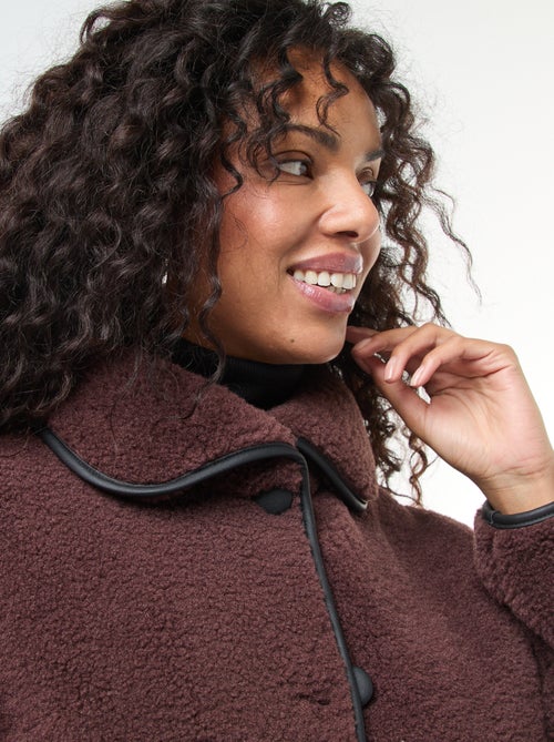 Cazadora cálida efecto borreguito - Kiabi