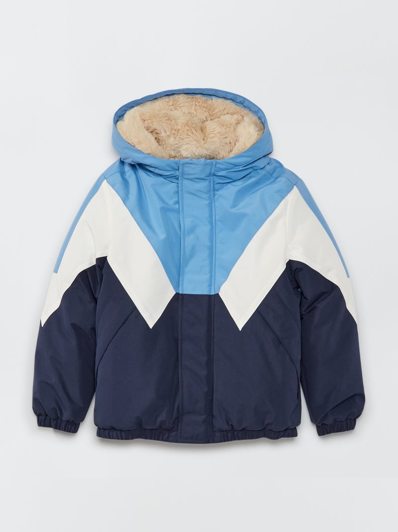 Cazadora colorblock azul - Kiabi
