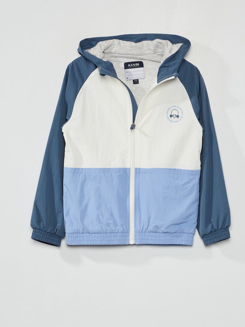 Cazadora colorblock con tratamiento hidrófugo AZUL - Kiabi