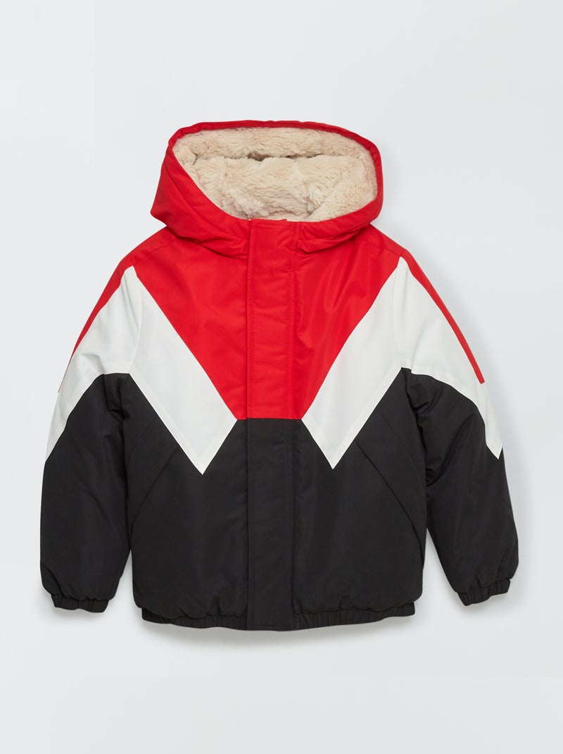 Cazadora colorblock rojo china - Kiabi
