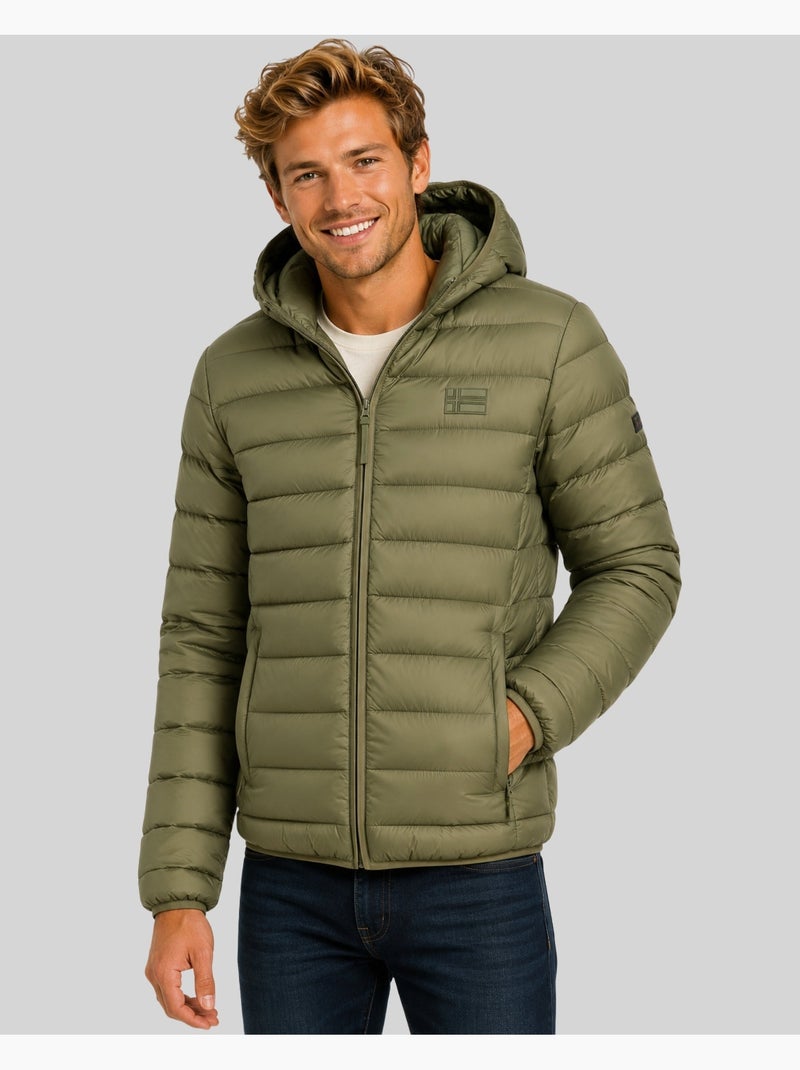Cazadora con capucha amichoko hood – geographical norway Verde oliva - Kiabi
