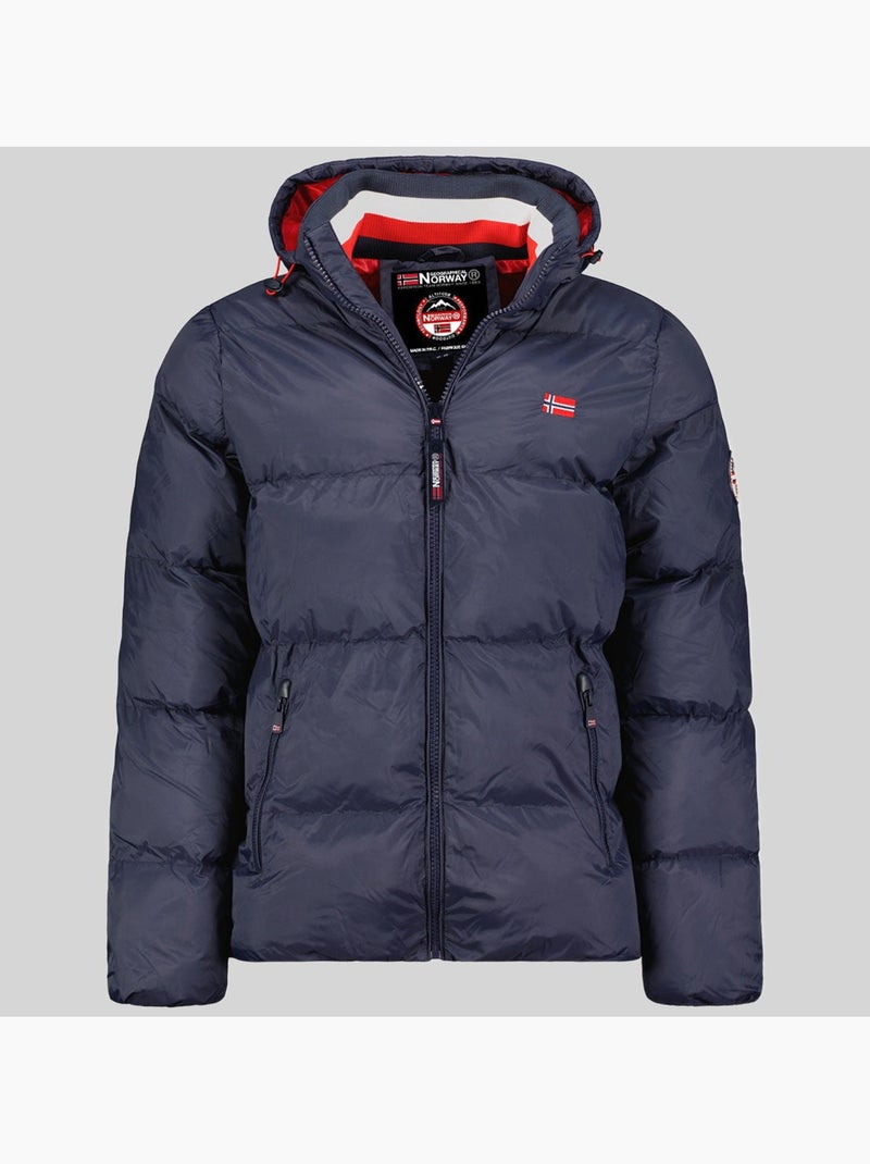 Cazadora con capucha ancelo – geographical norway Azul marino - Kiabi
