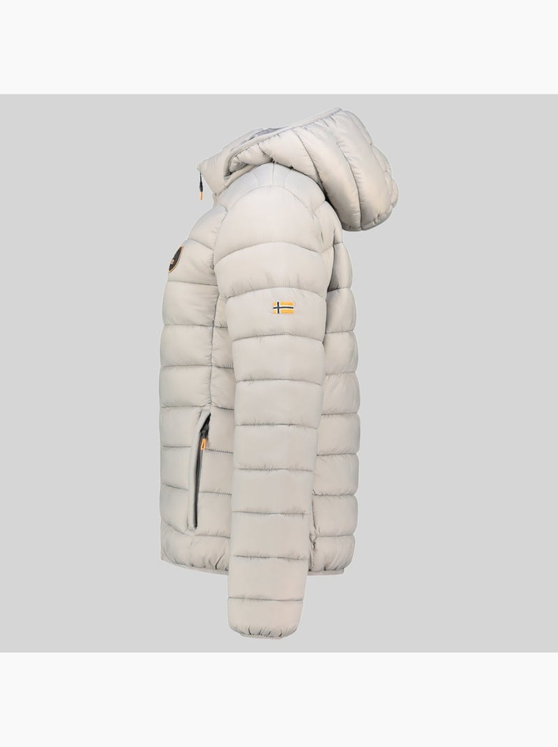 Cazadora con capucha atikamap hood – geographical norway Gris claro - Kiabi