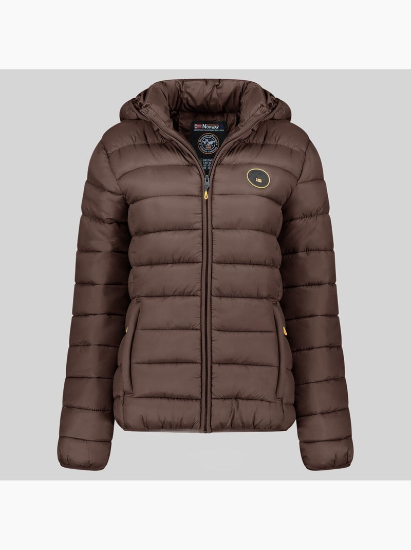 Cazadora con capucha atikamap hood – geographical norway Marrón oscuro - Kiabi