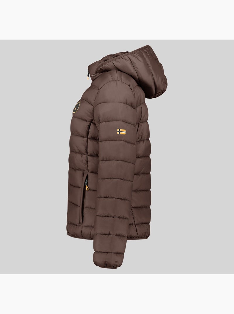 Cazadora con capucha atikamap hood – geographical norway Marrón oscuro - Kiabi