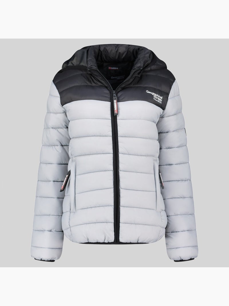 Cazadora con capucha atikoclerc hood – geographical norway Gris claro - Kiabi
