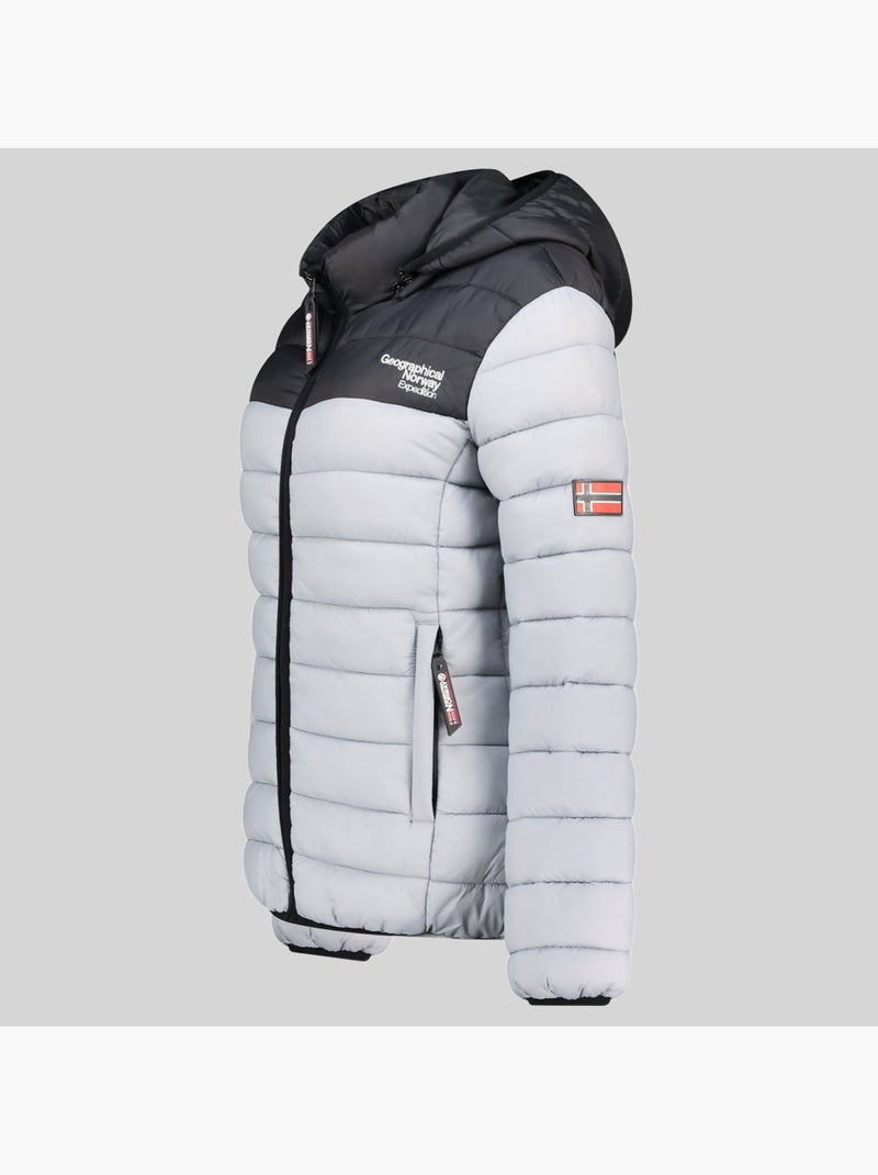 Cazadora con capucha atikoclerc hood – geographical norway Gris claro - Kiabi