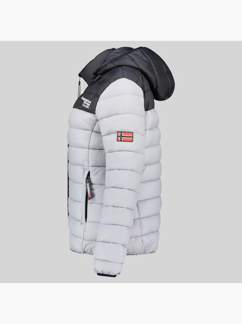 Cazadora con capucha atikoclerc hood – geographical norway Gris claro - Kiabi