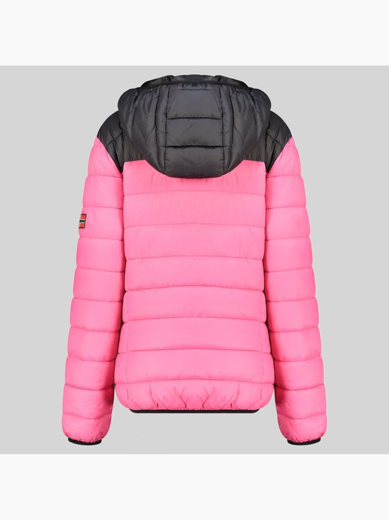 Cazadora con capucha atikoclerc hood – geographical norway Rosa fluo - Kiabi