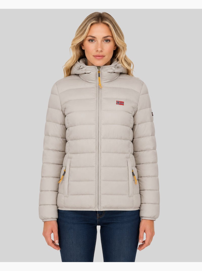 Cazadora con capucha atikolor hood – geographical norway Gris claro - Kiabi