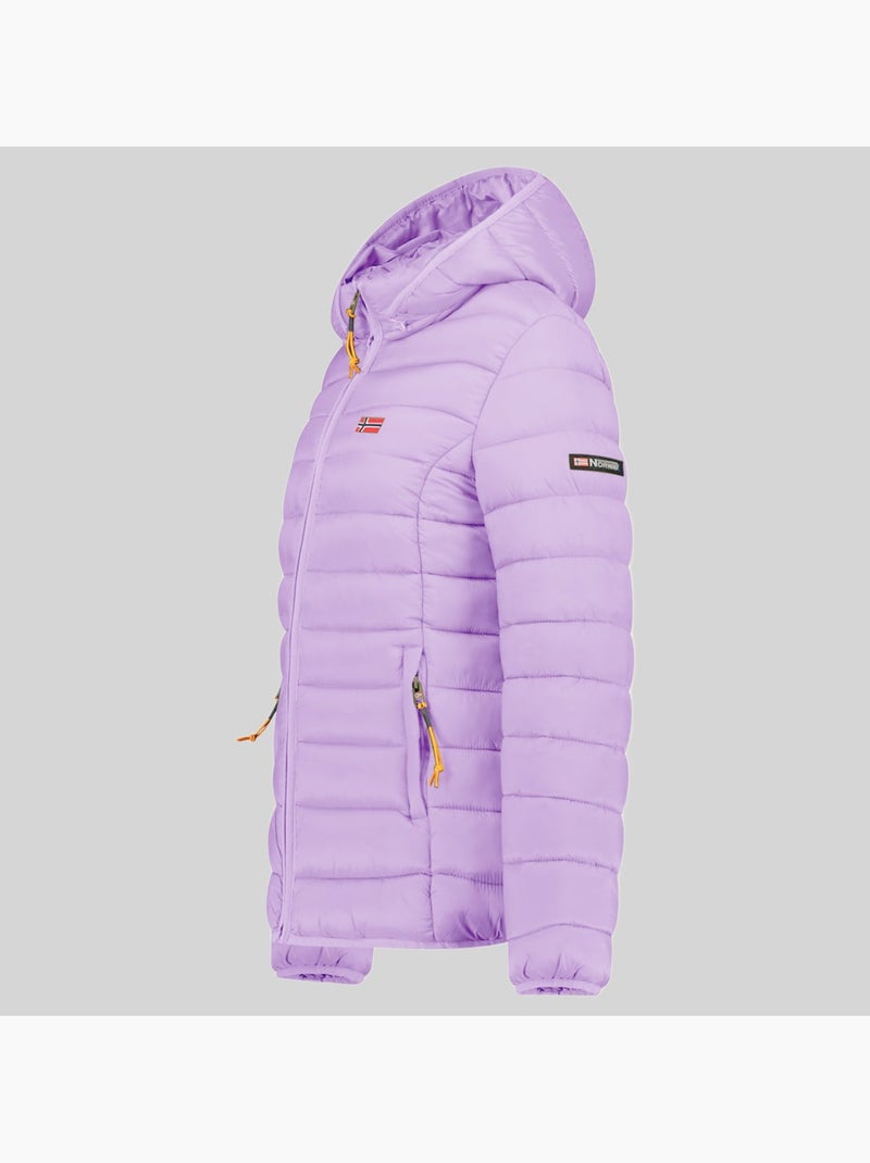 Cazadora con capucha atikolor hood – geographical norway Malva chiaro - Kiabi
