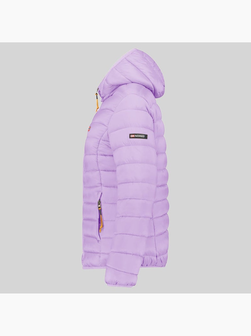 Cazadora con capucha atikolor hood – geographical norway Malva chiaro - Kiabi
