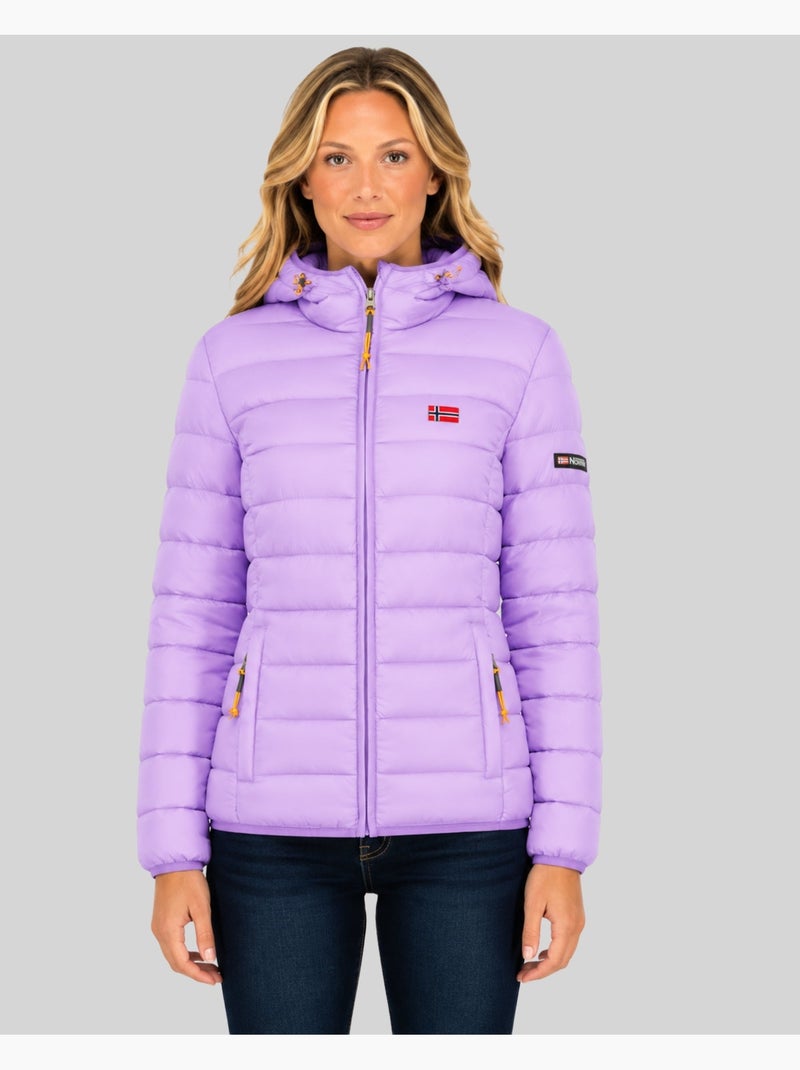 Cazadora con capucha atikolor hood – geographical norway Malva chiaro - Kiabi