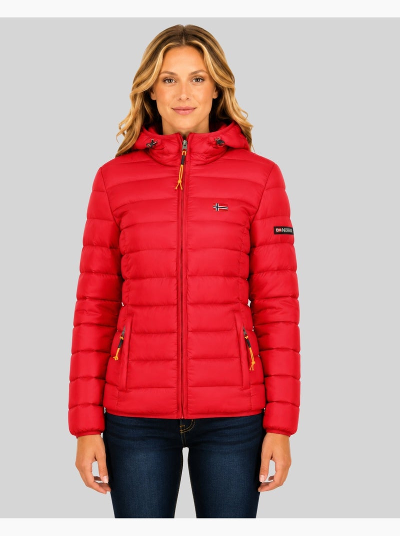 Cazadora con capucha atikolor hood – geographical norway Rojo - Kiabi