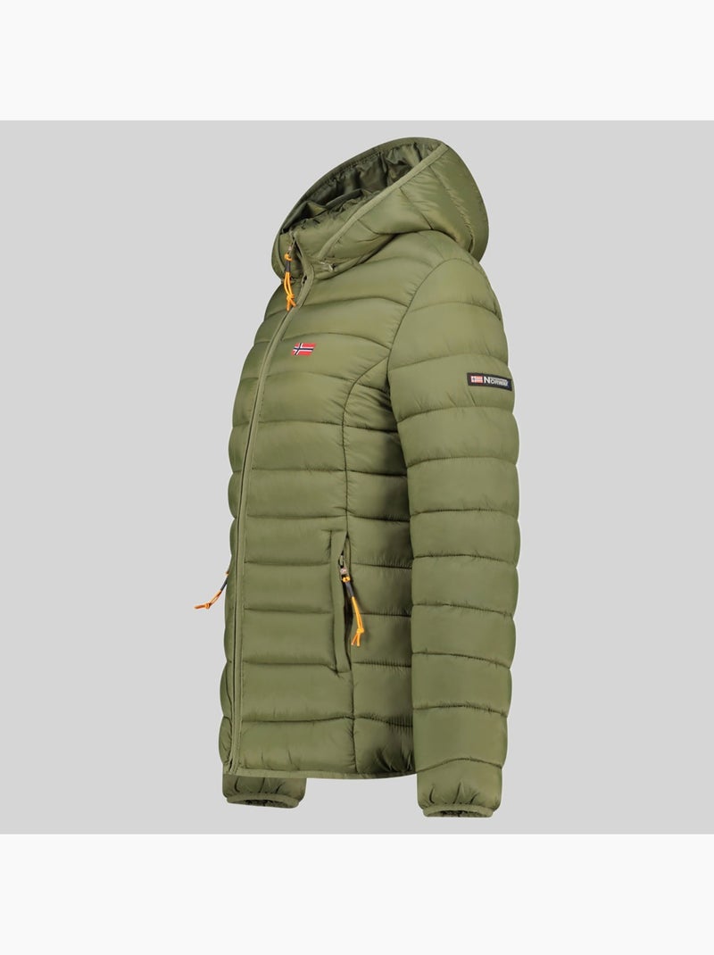 Cazadora con capucha atikolor hood – geographical norway Verde oliva - Kiabi