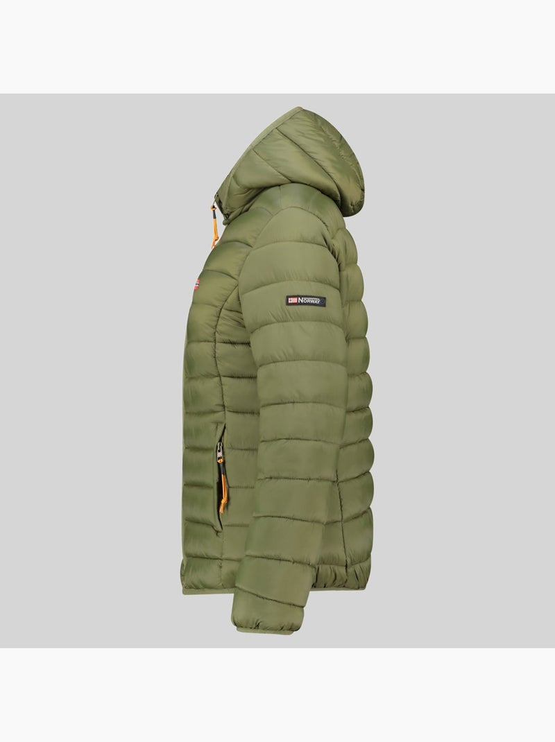 Cazadora con capucha atikolor hood – geographical norway Verde oliva - Kiabi