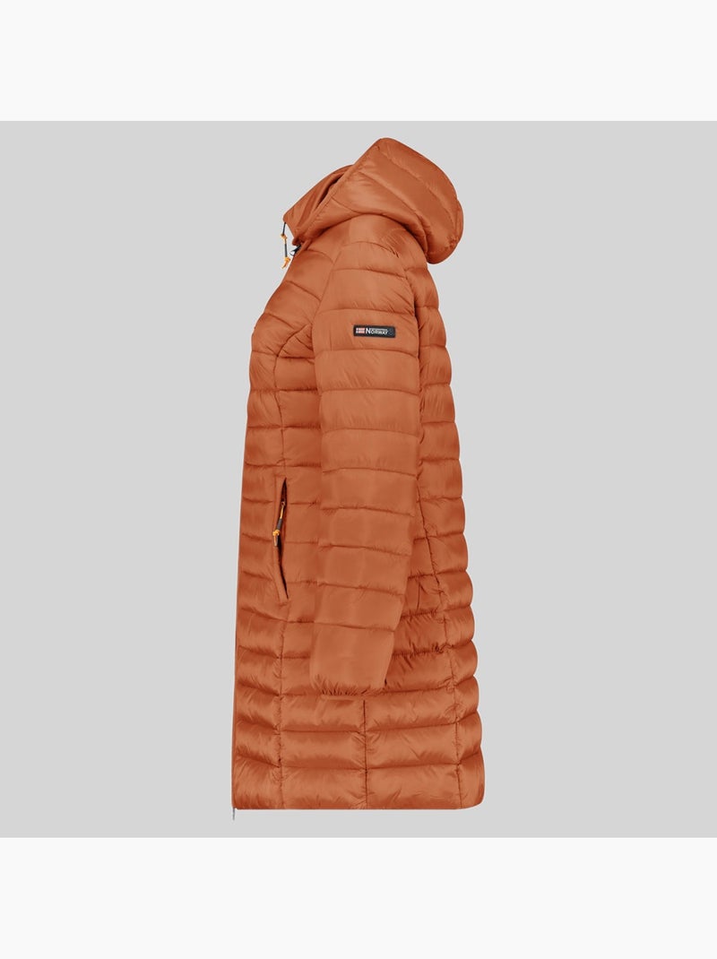 Cazadora con capucha atikolor long hood – geographical norway Camel - Kiabi