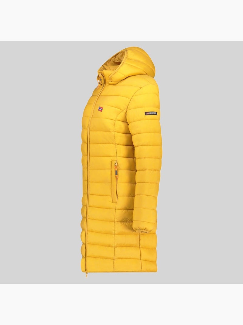 Cazadora con capucha atikolor long hood – geographical norway Mostaza - Kiabi