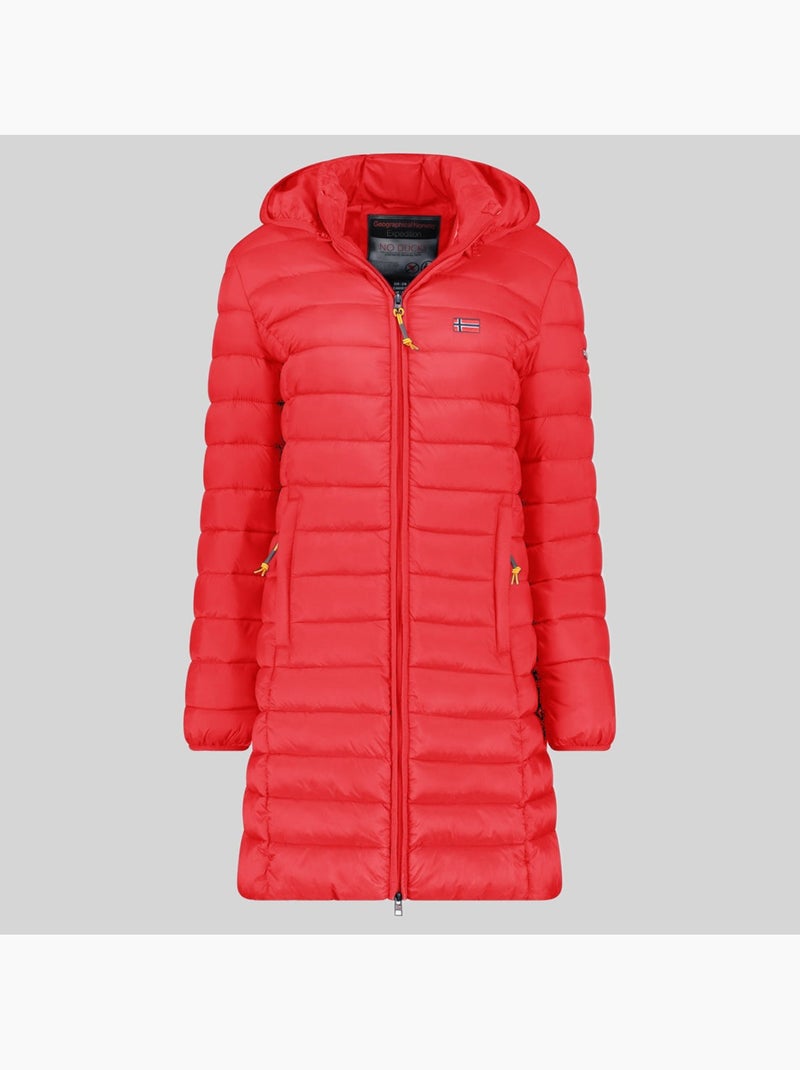 Cazadora con capucha atikolor long hood – geographical norway Rojo - Kiabi