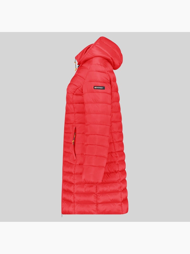 Cazadora con capucha atikolor long hood – geographical norway Rojo - Kiabi
