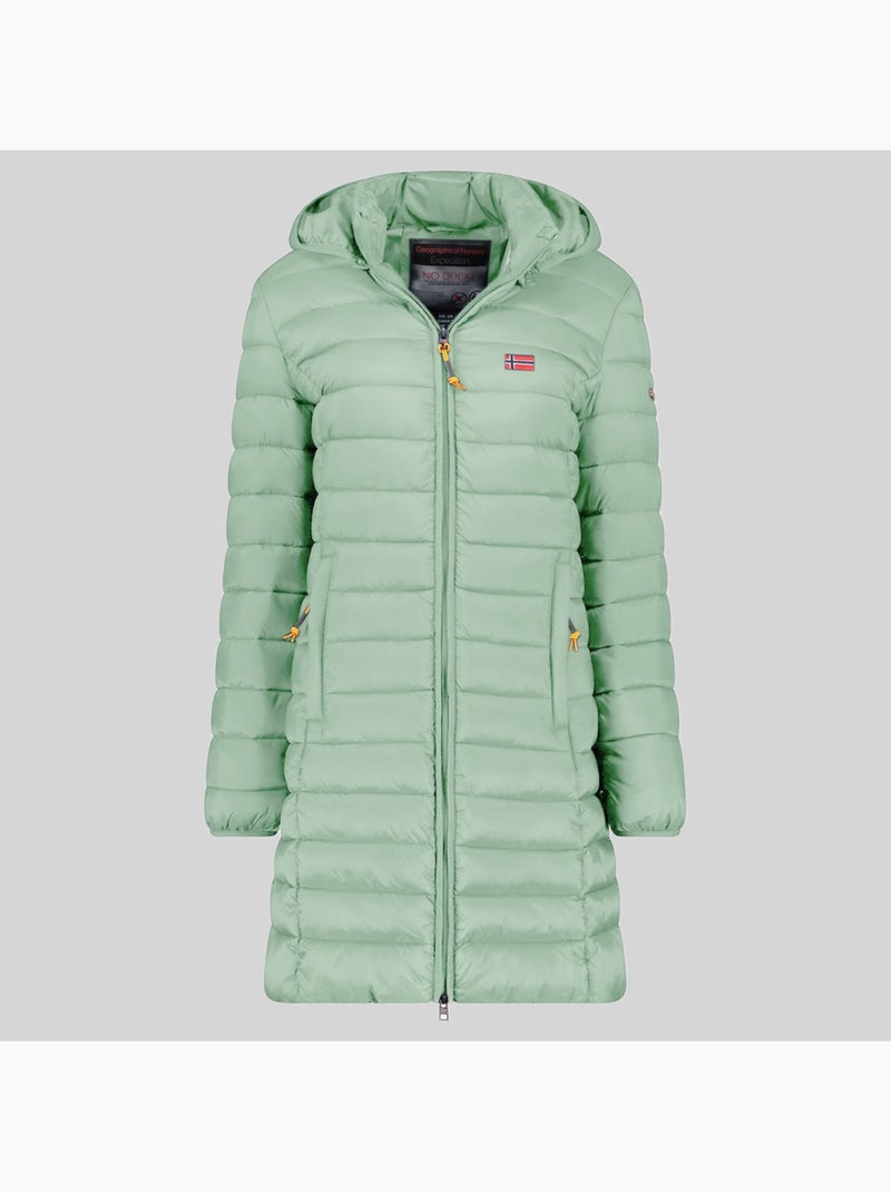 Cazadora con capucha atikolor long hood – geographical norway Verde pastel - Kiabi
