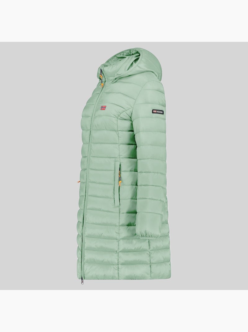 Cazadora con capucha atikolor long hood – geographical norway Verde pastel - Kiabi