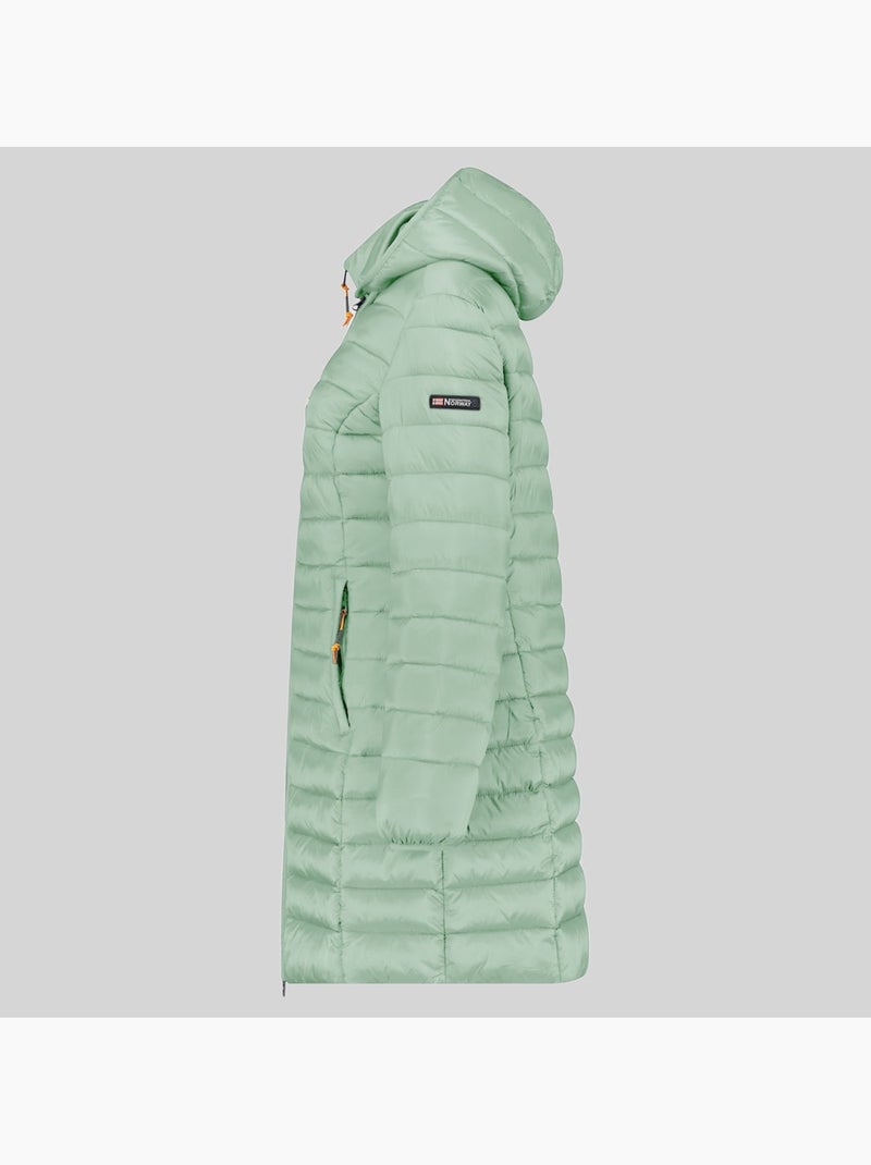Cazadora con capucha atikolor long hood – geographical norway Verde pastel - Kiabi