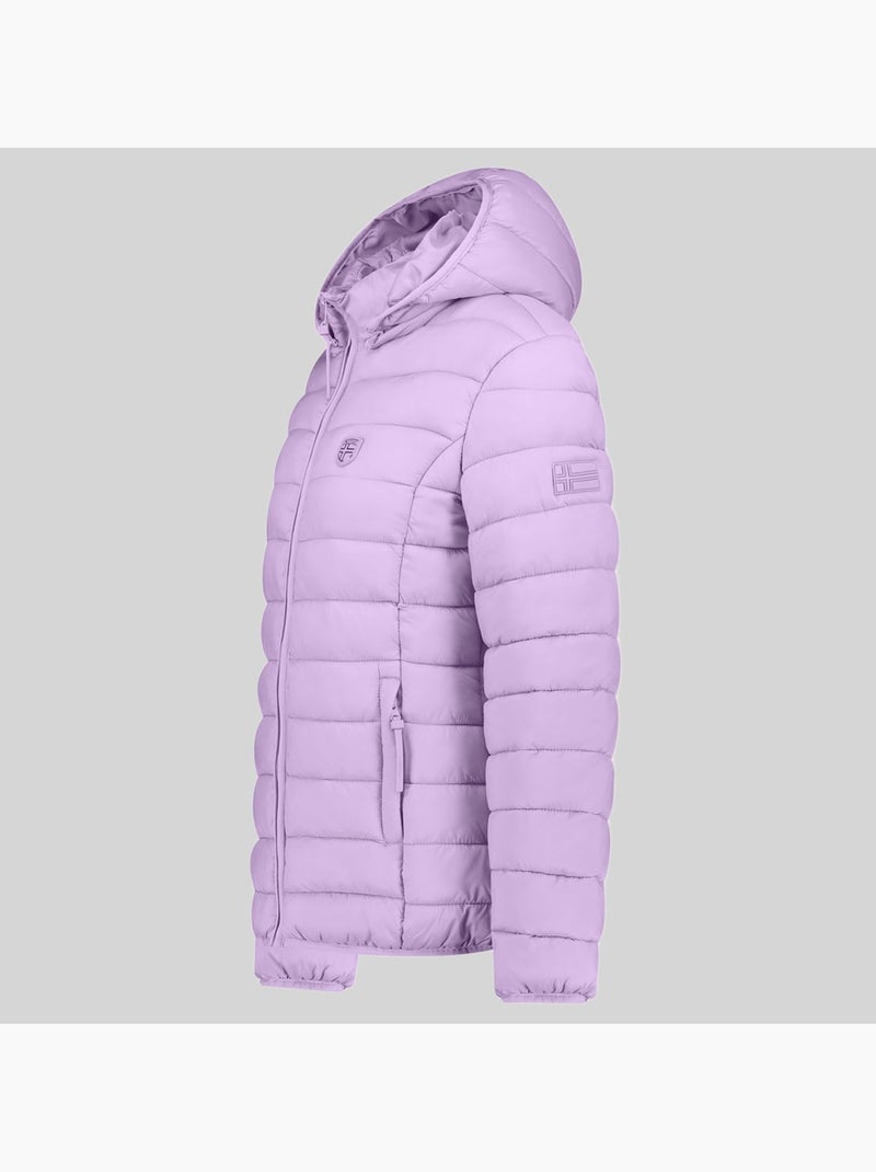 Cazadora con capucha atikotal hood – geographical norway Malva chiaro - Kiabi