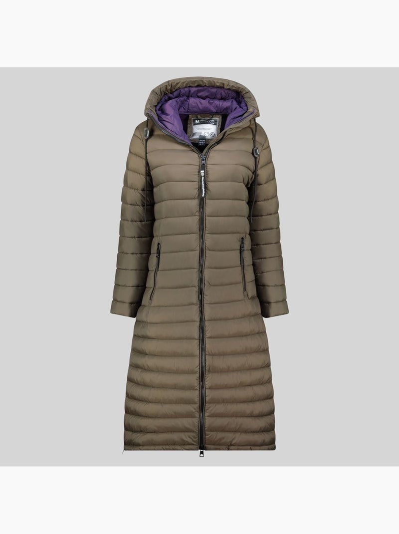 Cazadora con capucha azule long – geographical norway Caqui - Kiabi