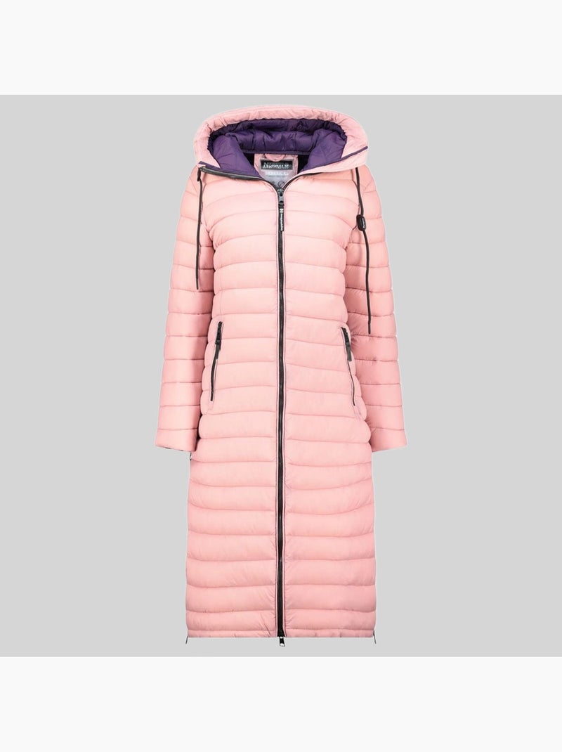 Cazadora con capucha azule long – geographical norway Rosa viejo - Kiabi