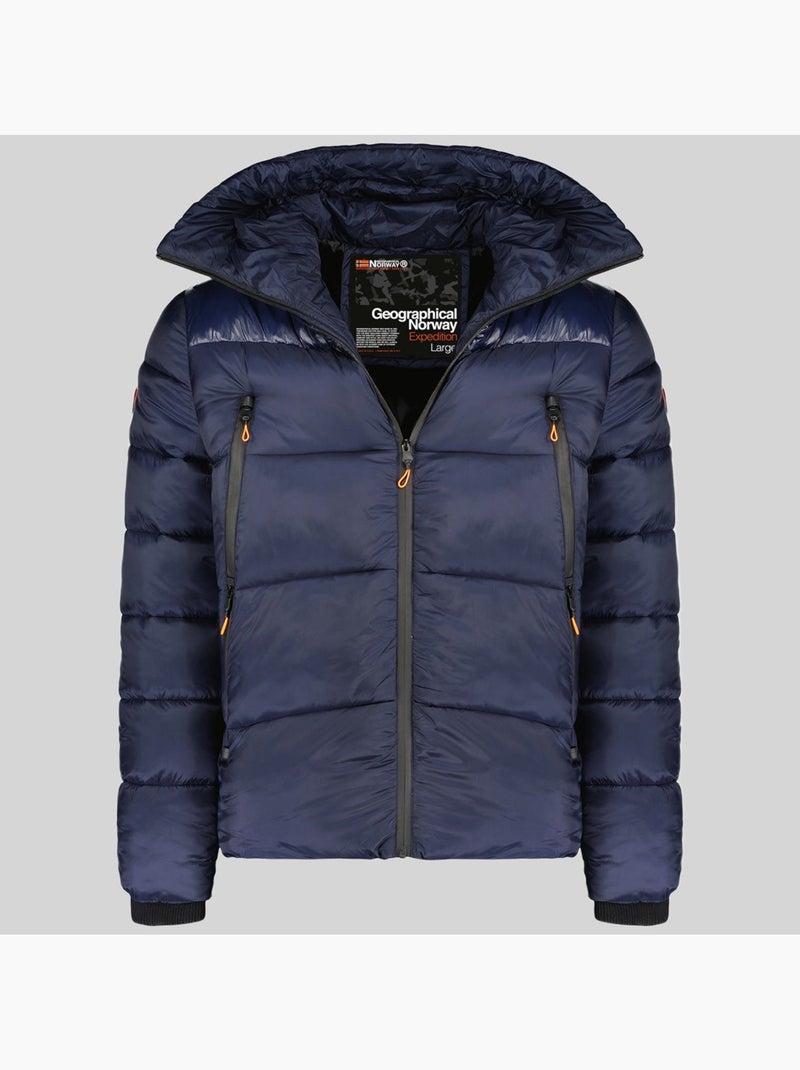 Cazadora con capucha bayou – geographical norway Azul marino - Kiabi