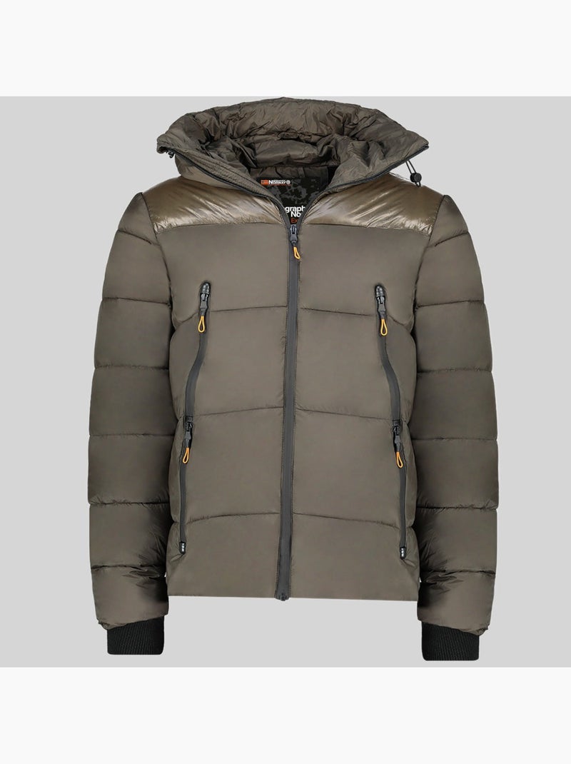 Cazadora con capucha bayou – geographical norway Caqui - Kiabi