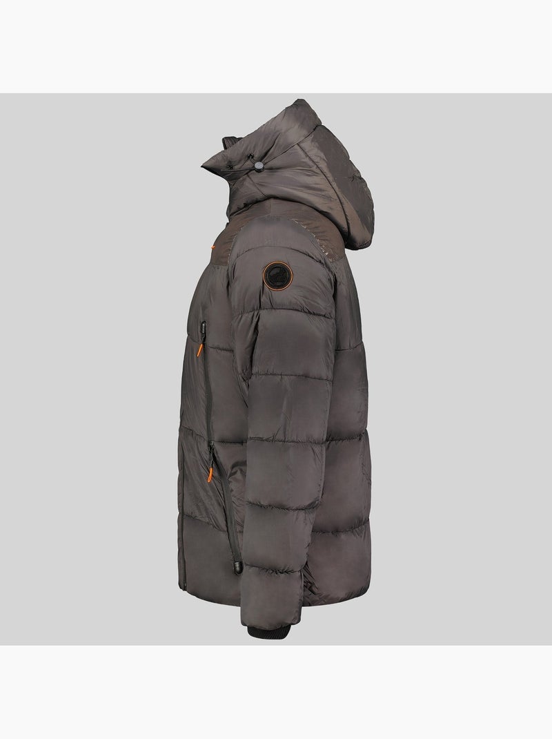 Cazadora con capucha bayou – geographical norway Gris oscuro - Kiabi