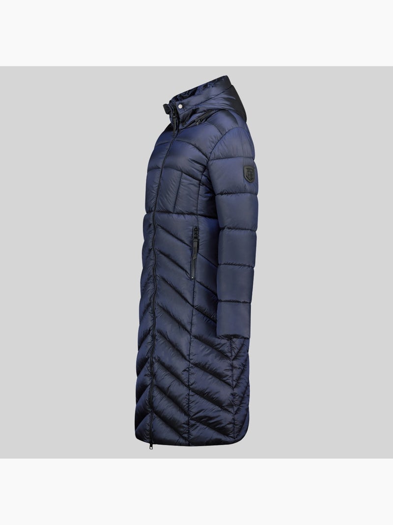 Cazadora con capucha blanche long – geographical norway Azul marino - Kiabi