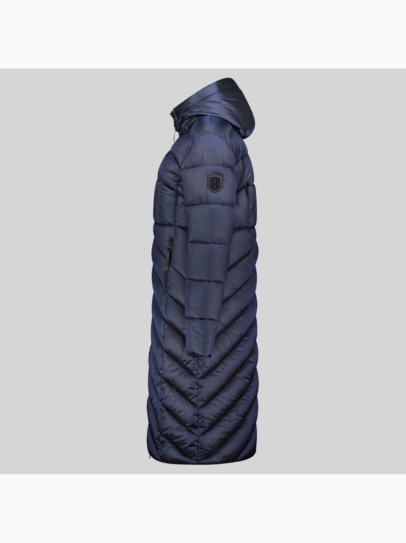 Cazadora con capucha blanche long – geographical norway Azul marino - Kiabi