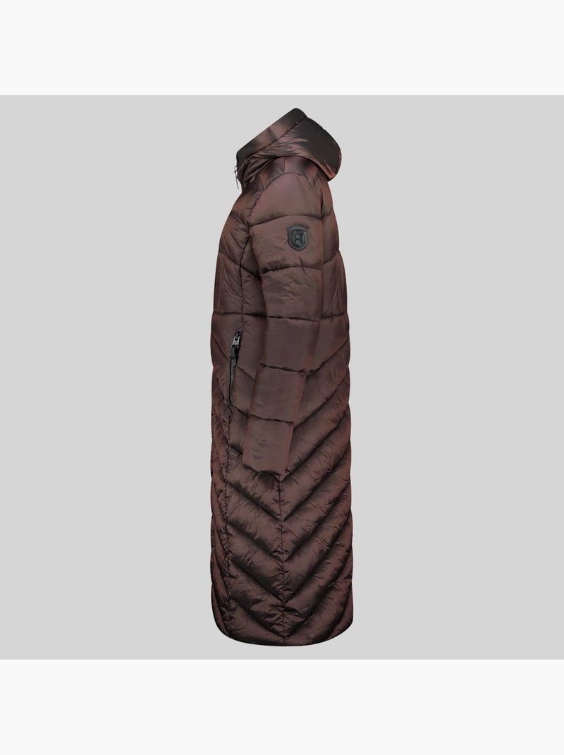 Cazadora con capucha blanche long – geographical norway Marrón oscuro - Kiabi