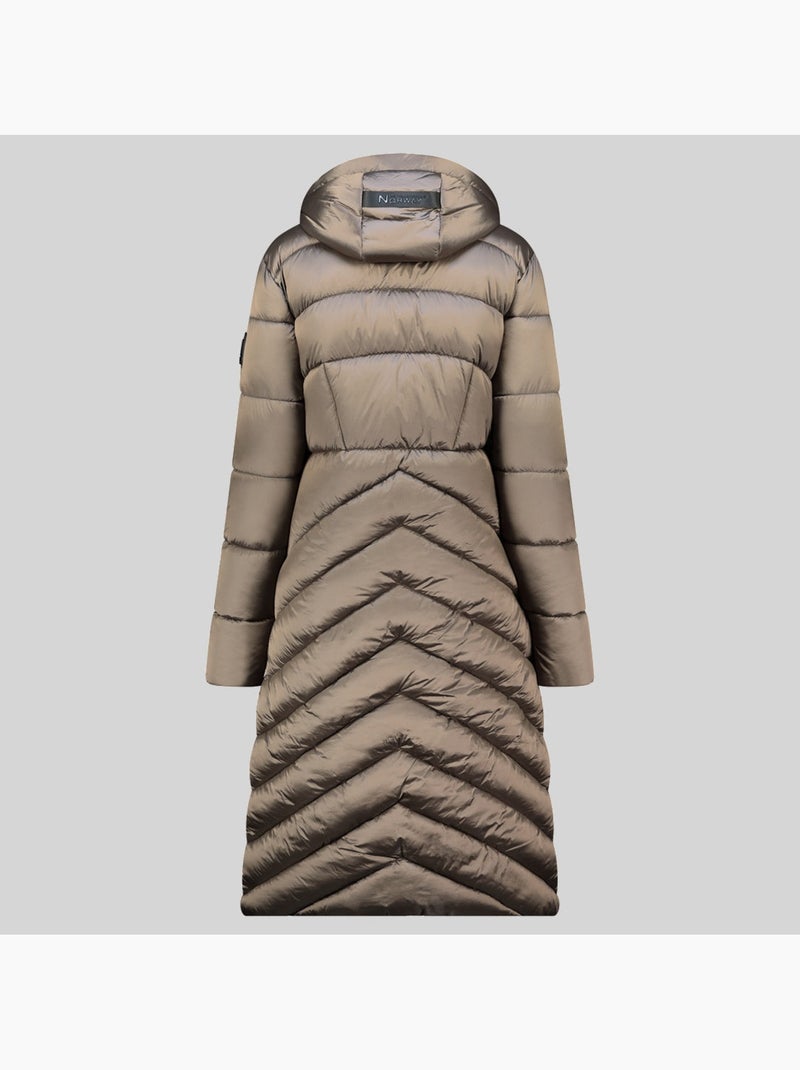 Cazadora con capucha blanche long – geographical norway Taupe - Kiabi