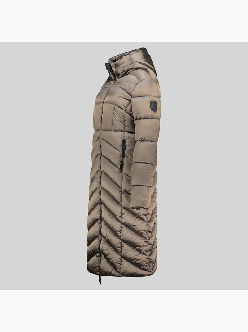 Cazadora con capucha blanche long – geographical norway Taupe - Kiabi