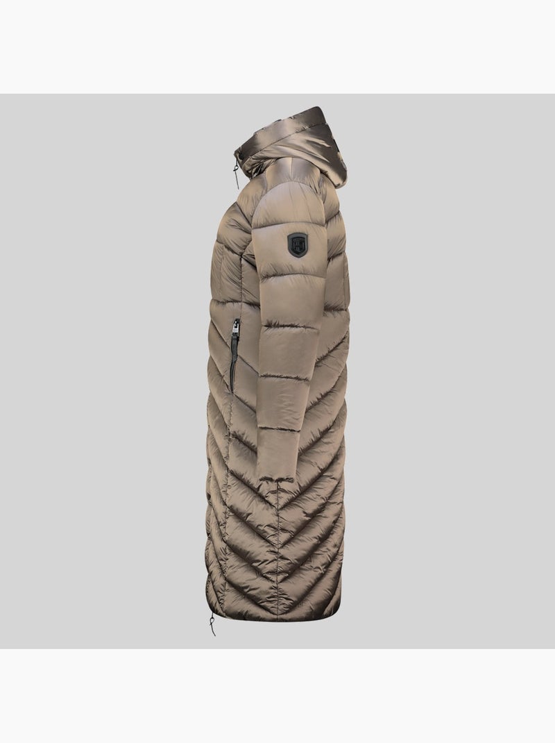 Cazadora con capucha blanche long – geographical norway Taupe - Kiabi