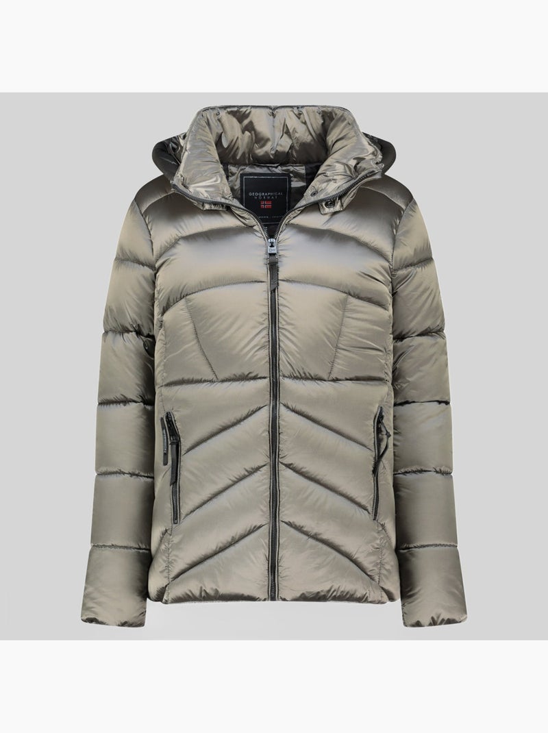Cazadora con capucha blanche short – geographical norway Gris claro - Kiabi